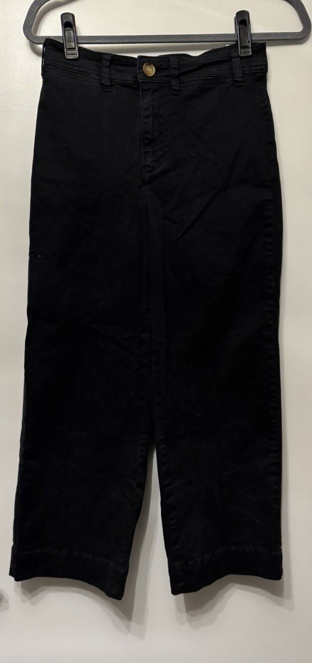 Marine Layer Bridget Pants Black Wide Leg Women’s 4 Petite